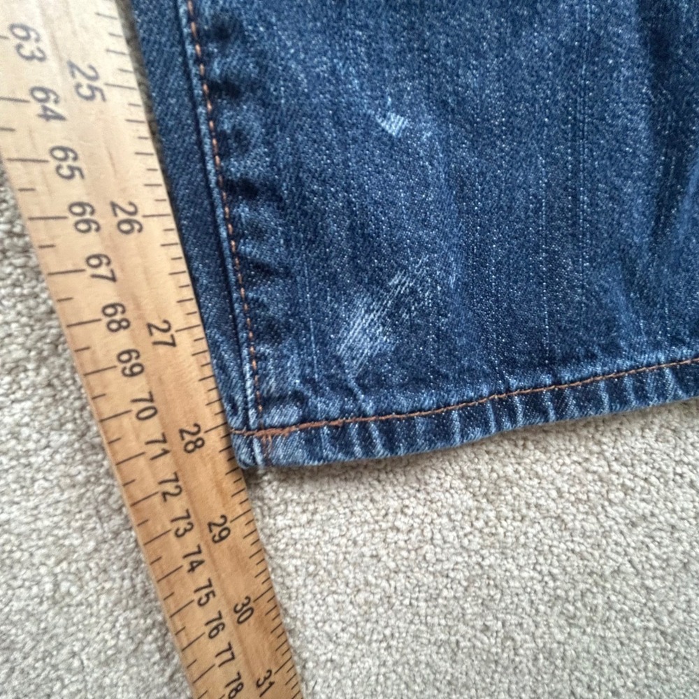 Childrens Place Straight Leg Jeans Dark Wash Denim Size 16 Elastic Waist 0970 - Picture 2 of 8